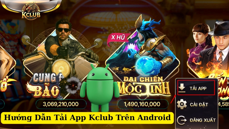 hướng dẫn tải app kclub trên android